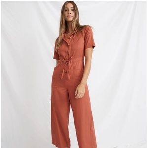 Marine Layer Joni Jumpsuit (Baked Clay) in S